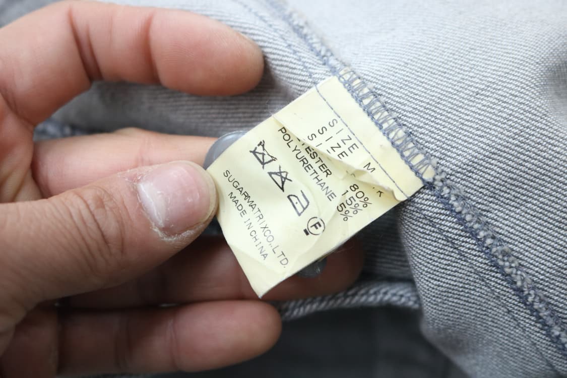 P.C.N.C 빈티지 컷오프 디테일 그레이 데님 블레이저 (M) 상품이미지9