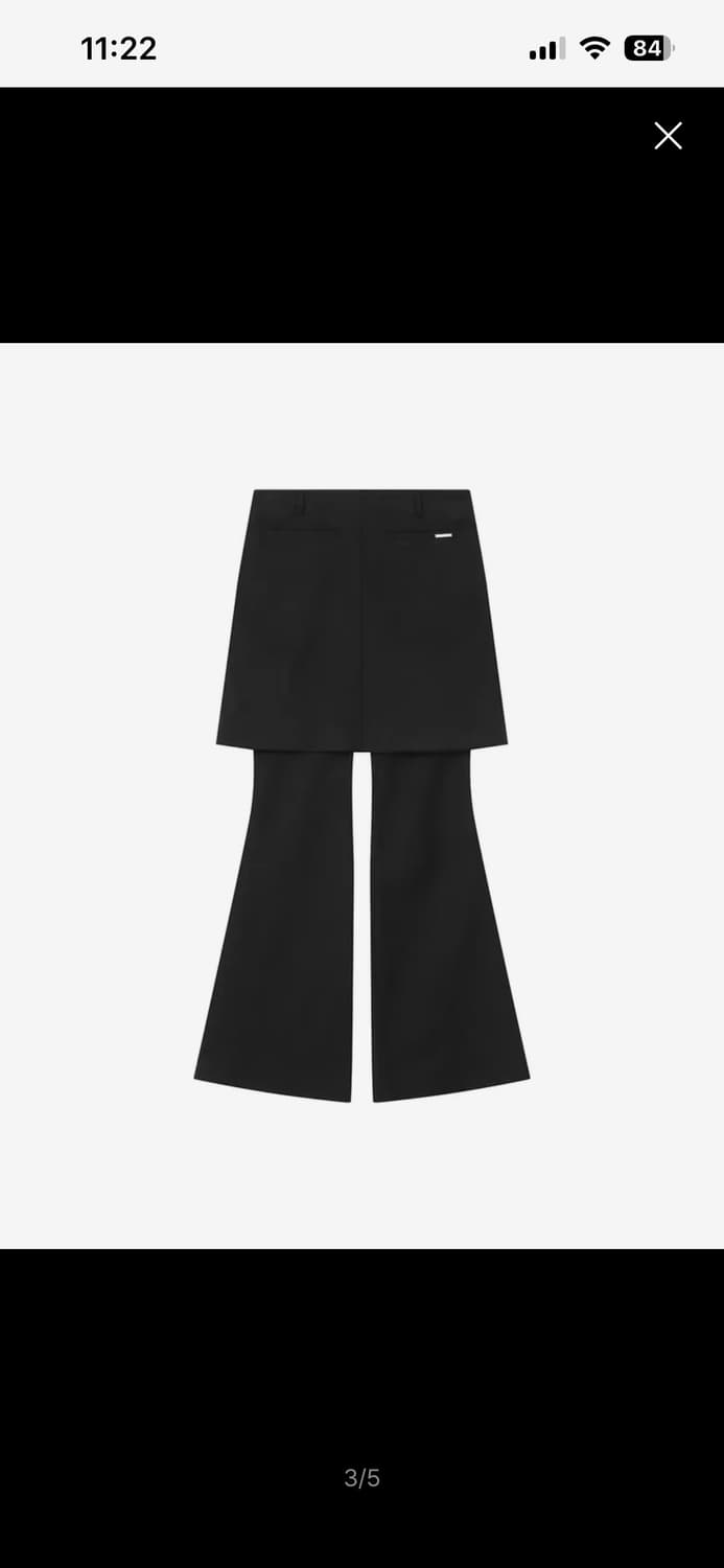 미세키서울 Pleats midi skirt pants SET BLACK 상품이미지3