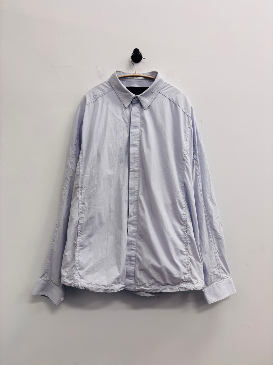 juun.j 준지 나일론 셔츠 스카이 블루 상품이미지1
