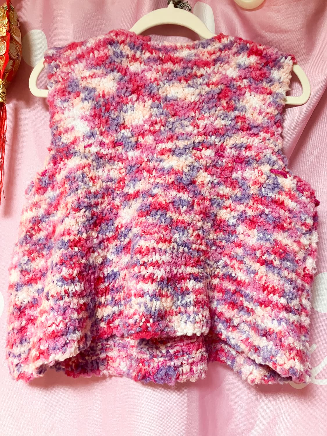 jpn 폼폼 니트 조끼 상품이미지4