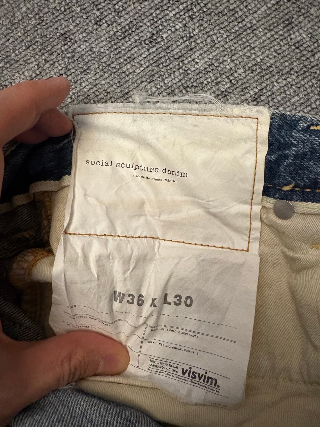 [W36 L30] 비즈빔 데님팬츠 03D6.5 상품이미지6