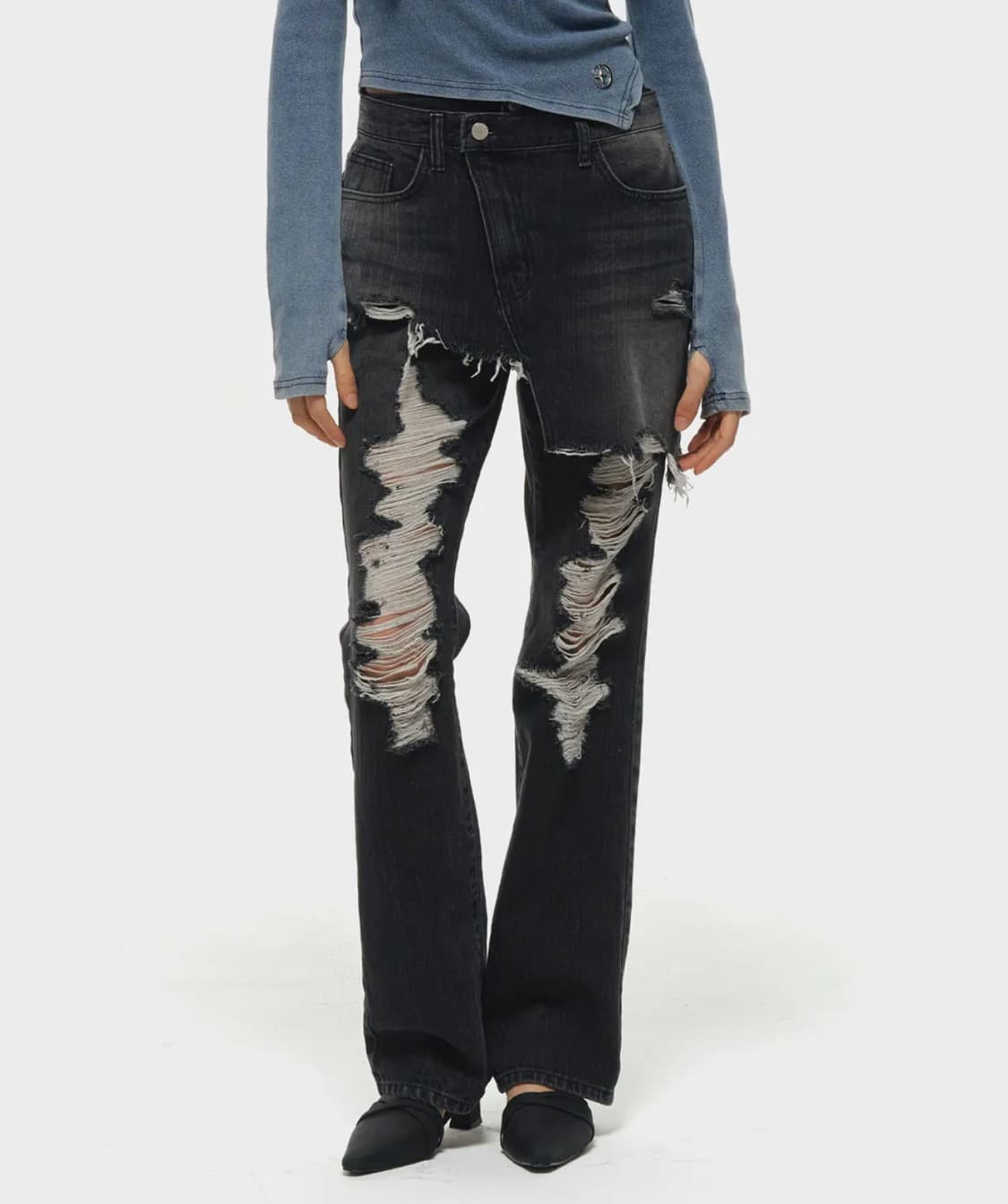 미드나잇무브 스커트 데님 치마 청바지 M 상품이미지1