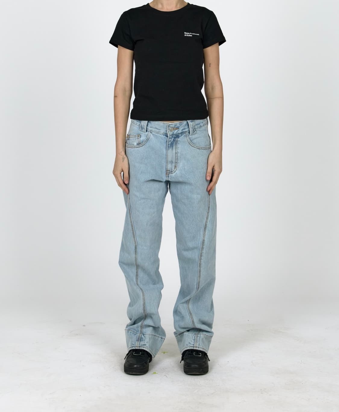 플라스틱 프로덕트 드리프트 데님 팬츠 상품이미지2