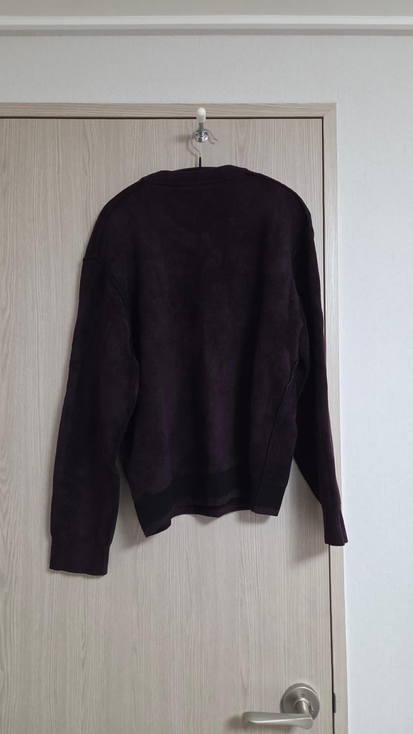 스토커즈x더니트컴퍼니 리버서블 니트 버건디 M 상품이미지3