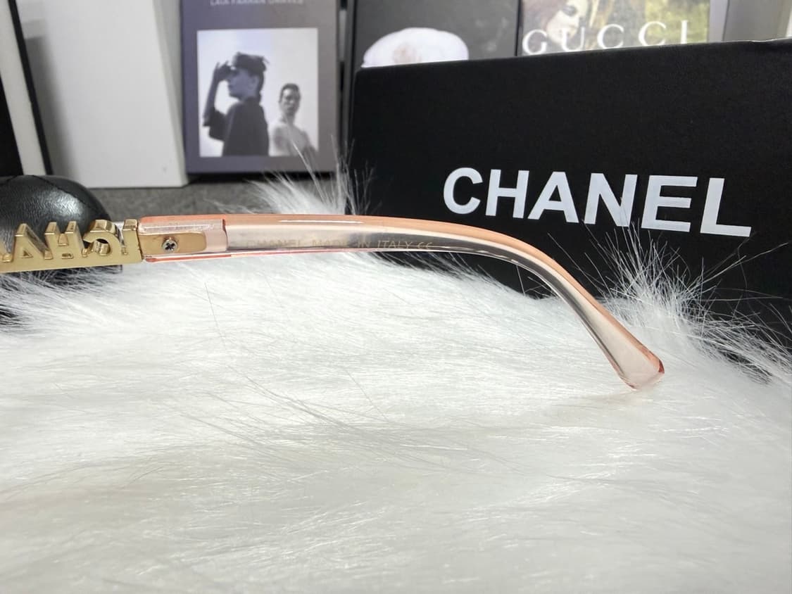 샤넬 이니셜 스톤장식 선글라스 핑크 풀박스 상품이미지6