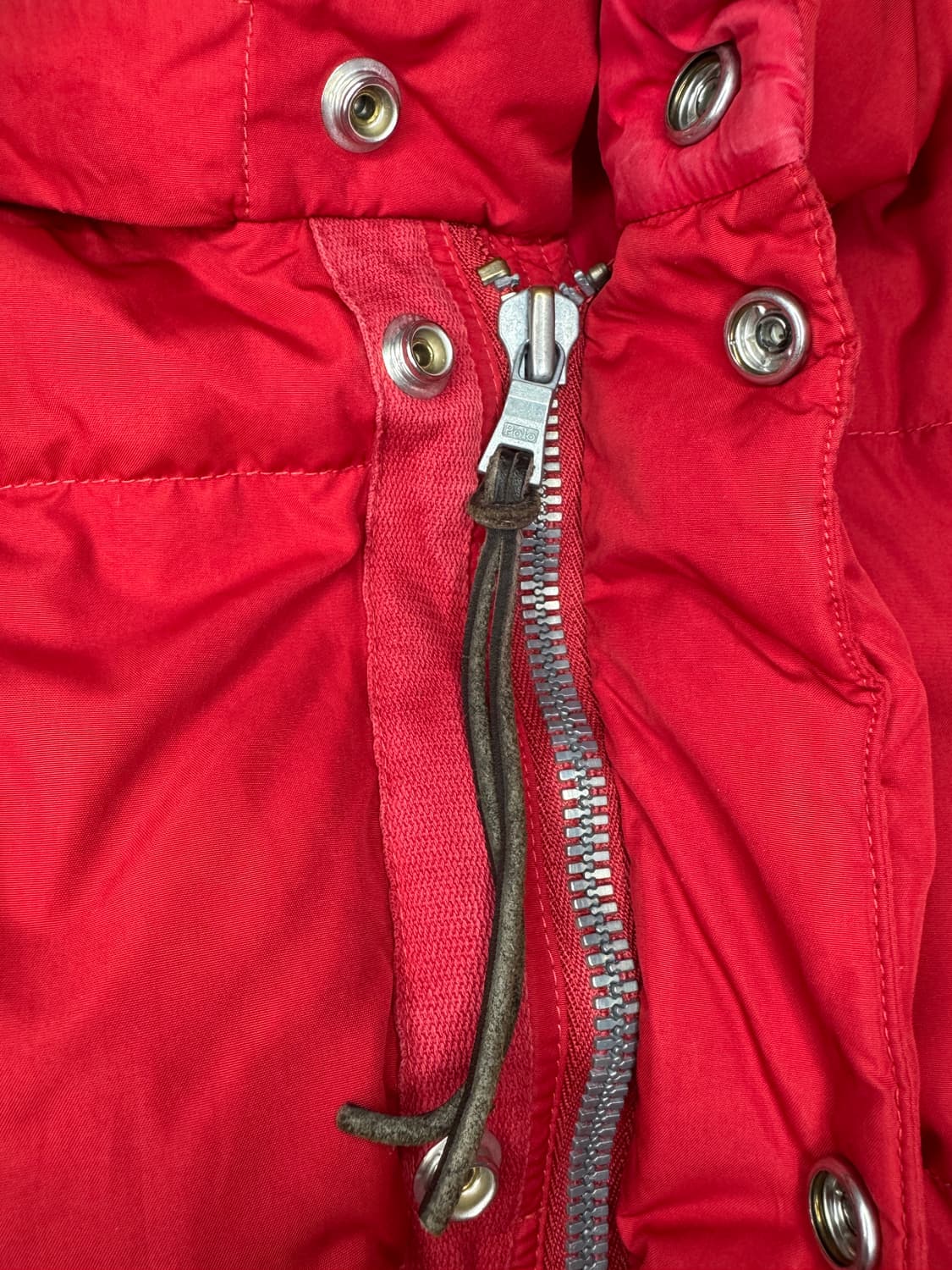 빈티지 폴로 POLO 랄프로렌 덕다운 패딩 레드 M 상품이미지3