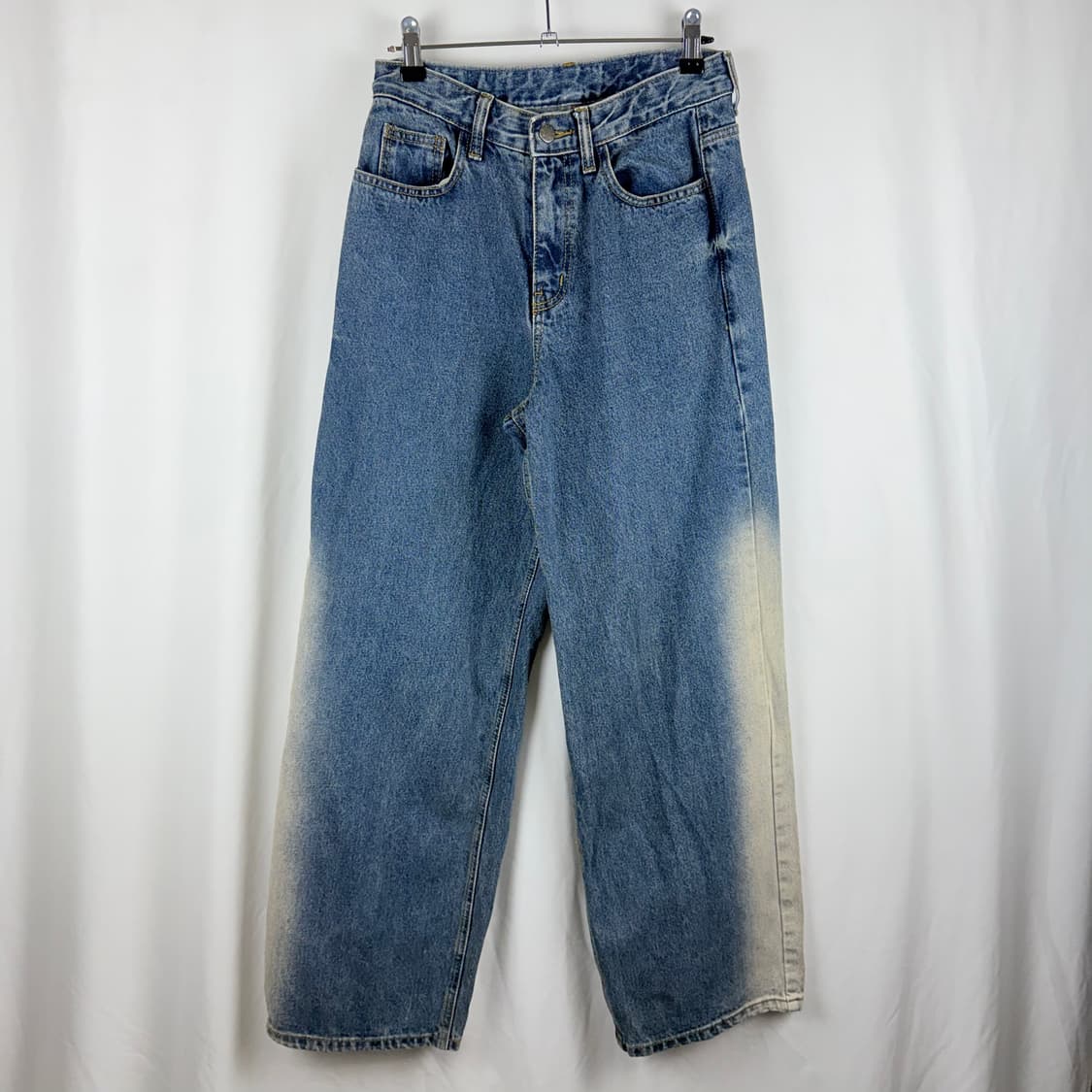 (S) w.cocoro 연청 워싱 데님 팬츠 상품이미지2