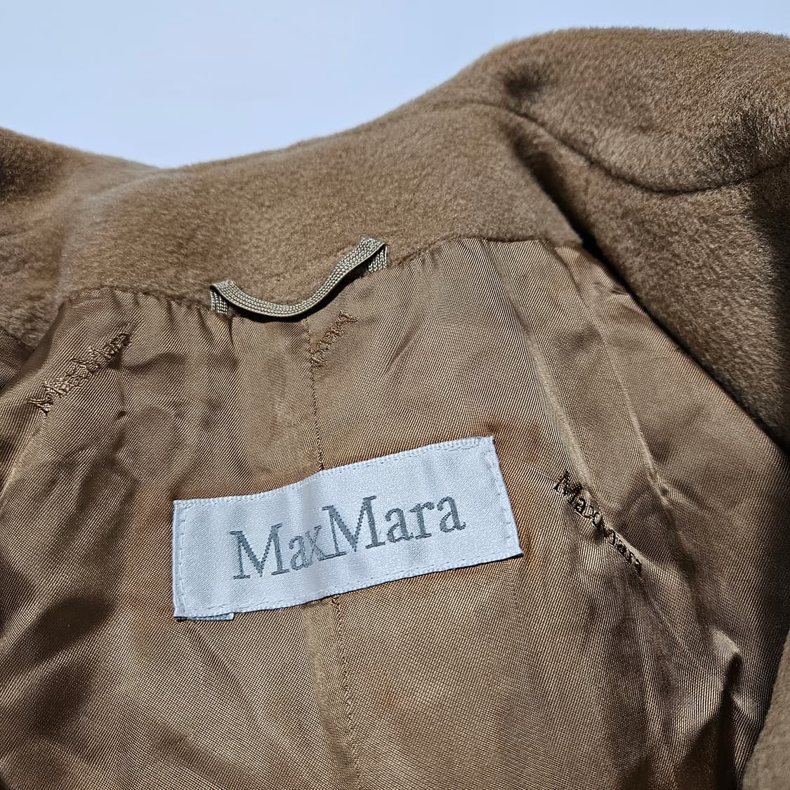 막스마라 원버튼 카멜 후드 코트[40] 상품이미지7