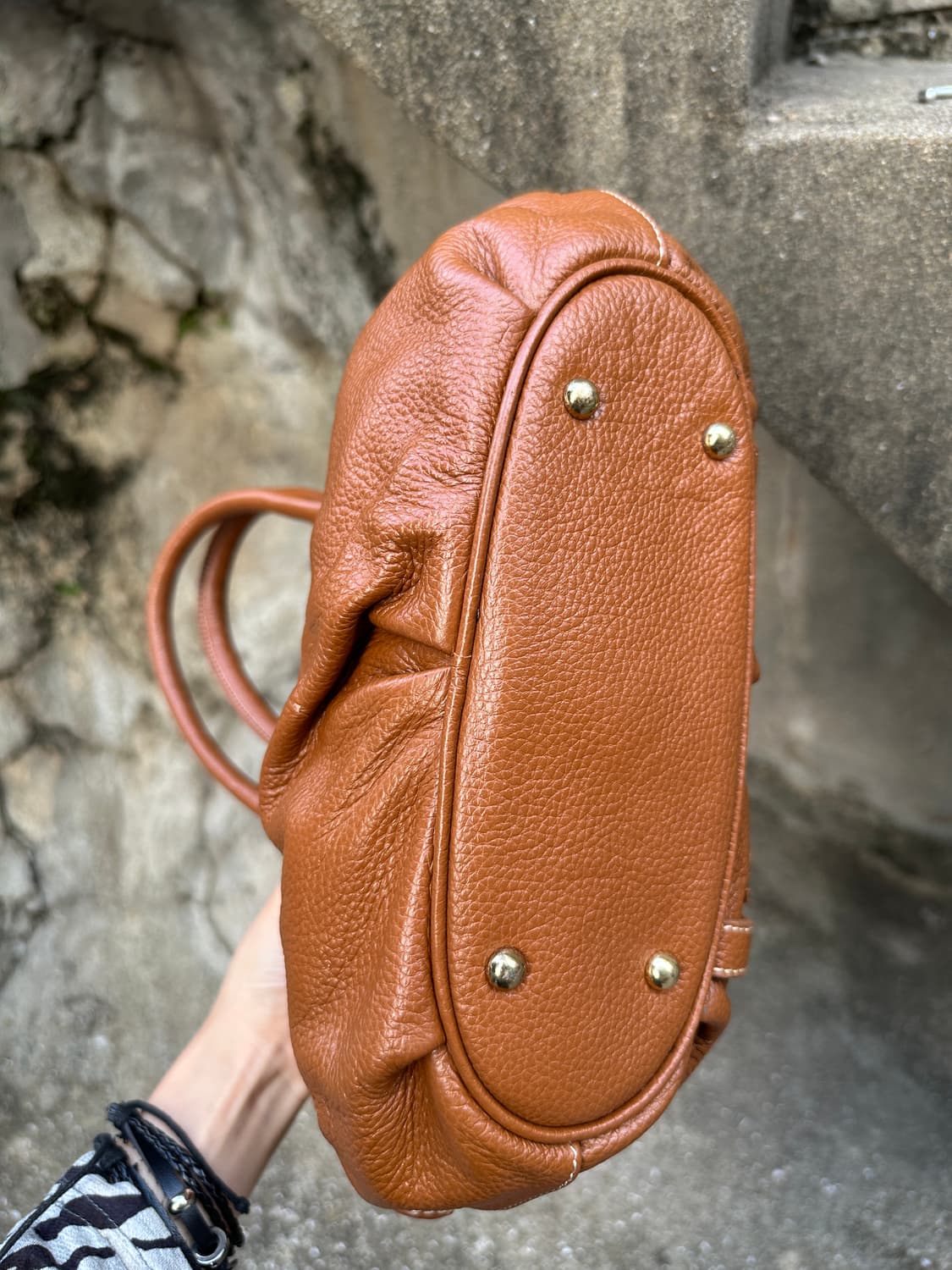 Rhizfiza vintage brown leather bag 상품이미지5