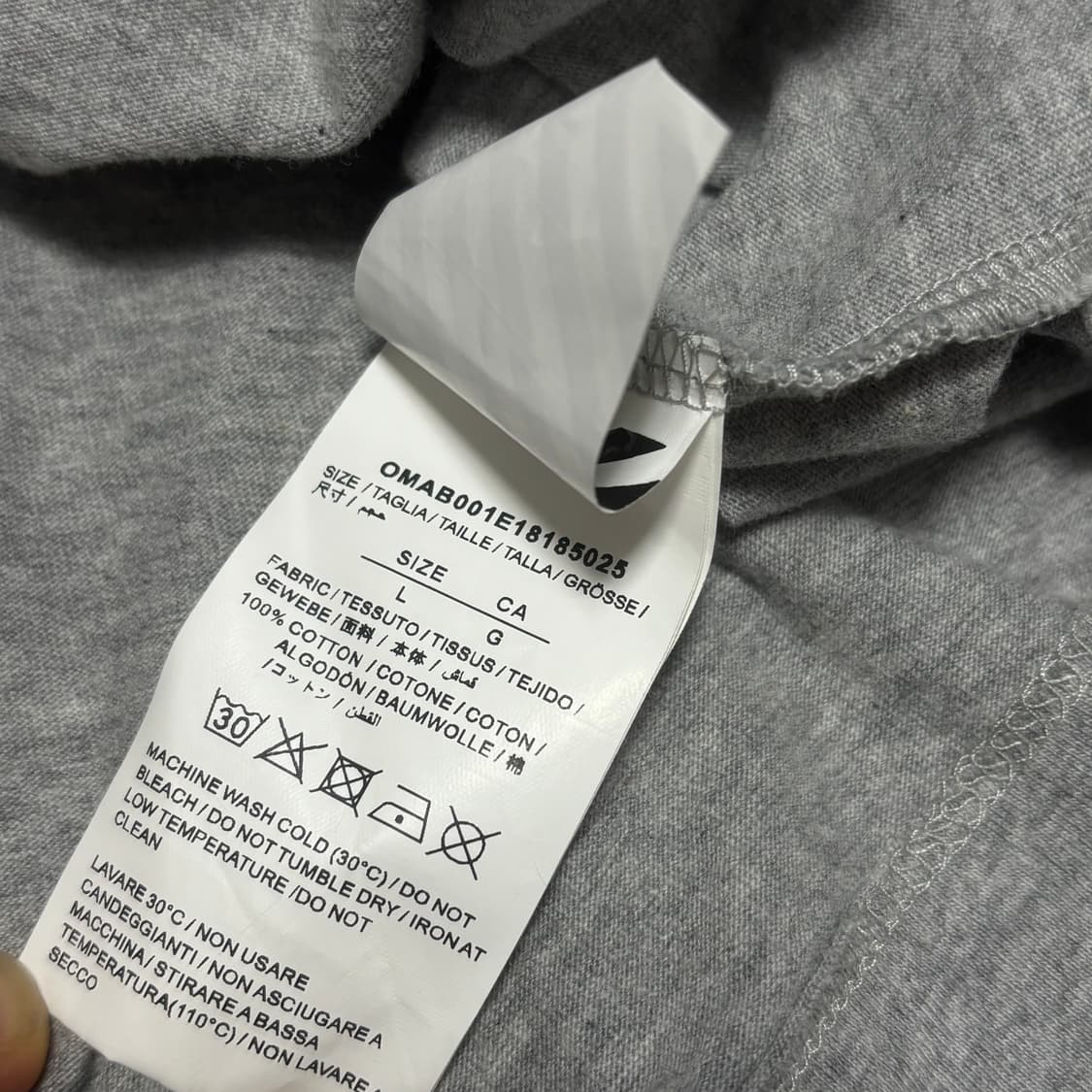 L 오프화이트 18-19 fw 옐로우 에로우 롱슬리브  상품이미지5