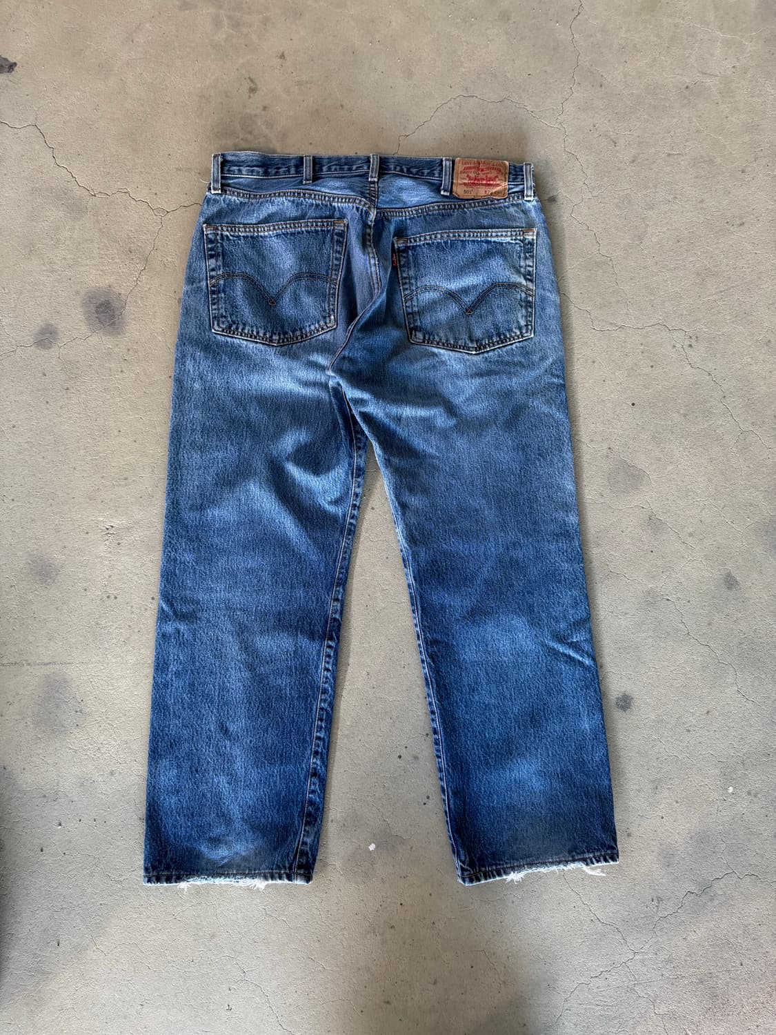 120$ Vintage levis 501 distressed 38X30 상품이미지5