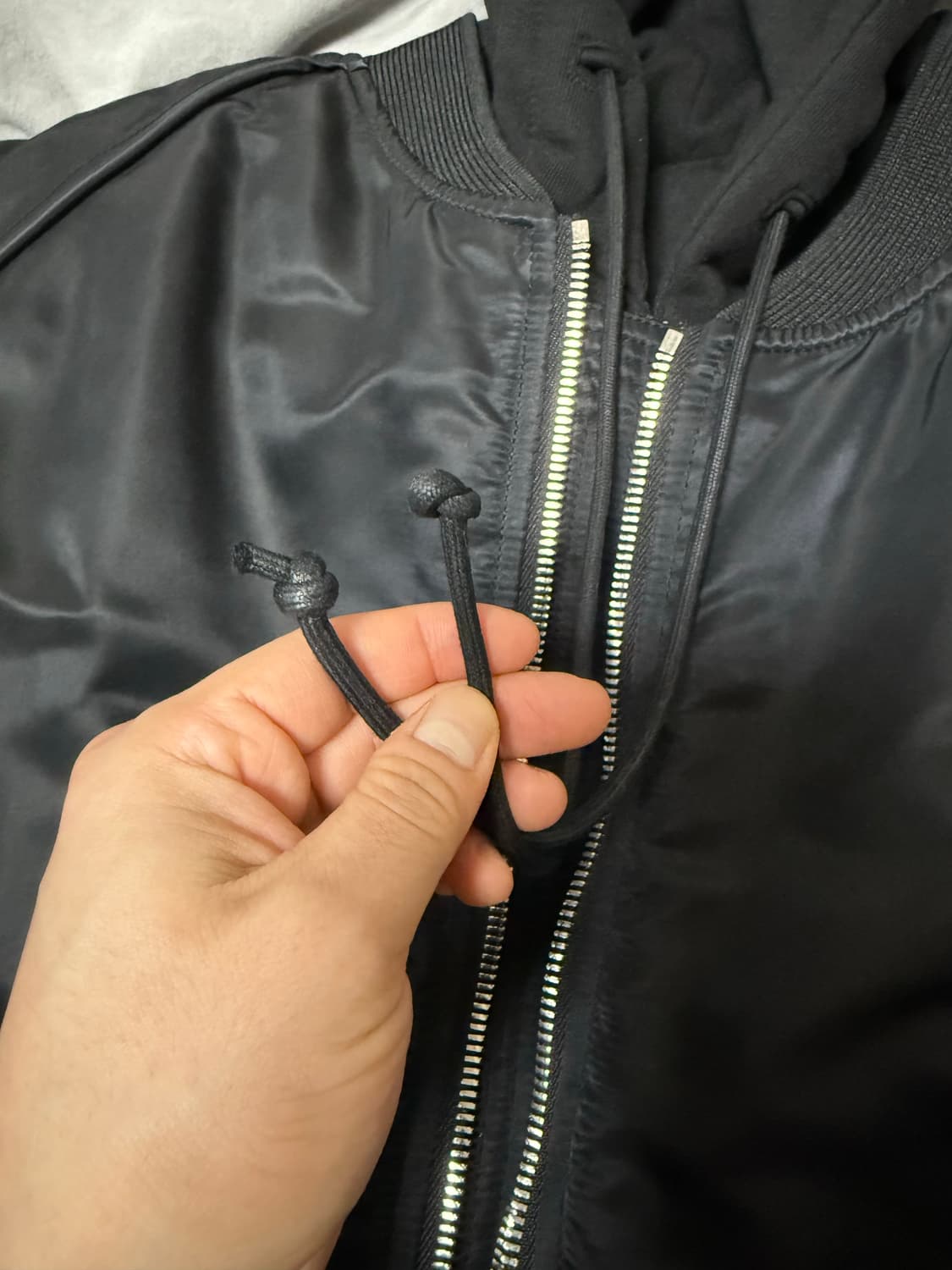 [46] 21FW 준지 시그니처 ma-1 블랙 상품이미지4