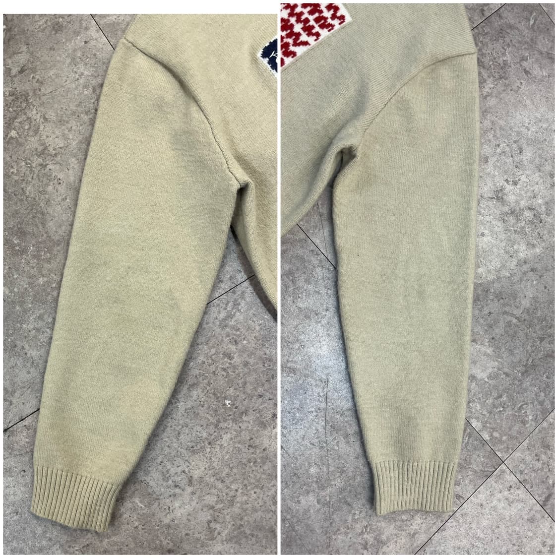 키르시 USA 그래픽 니트 베이지  #csz2873 상품이미지6