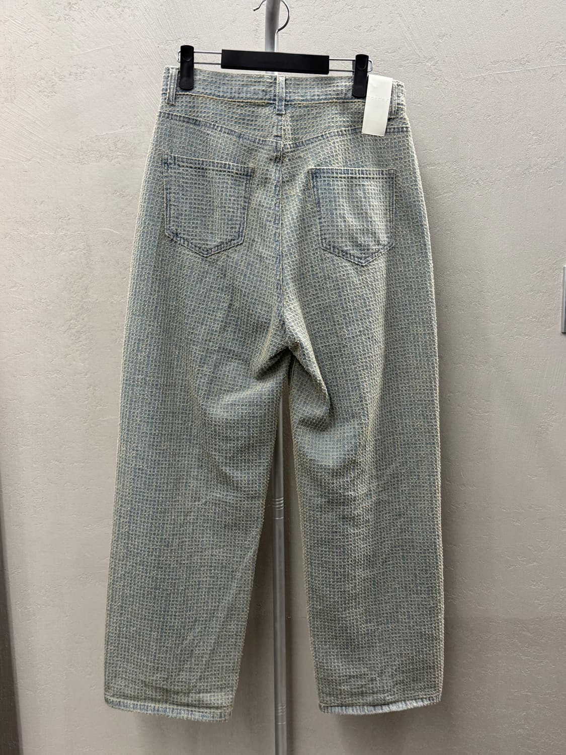 noirer 노이어 데미지 스트라이프 데님 팬츠 라이트블루 48 상품이미지4