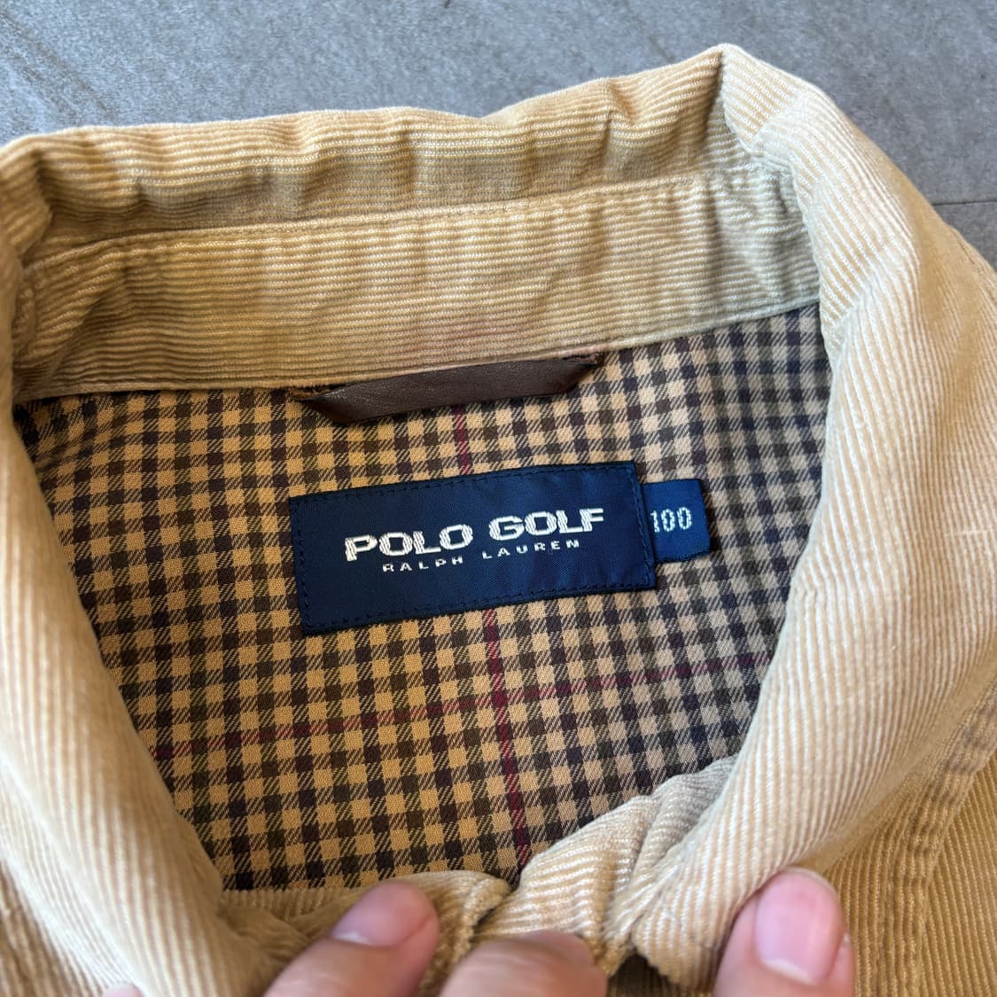 폴로 골드 베이지 코듀로이 스윙톱 자켓 상품이미지5