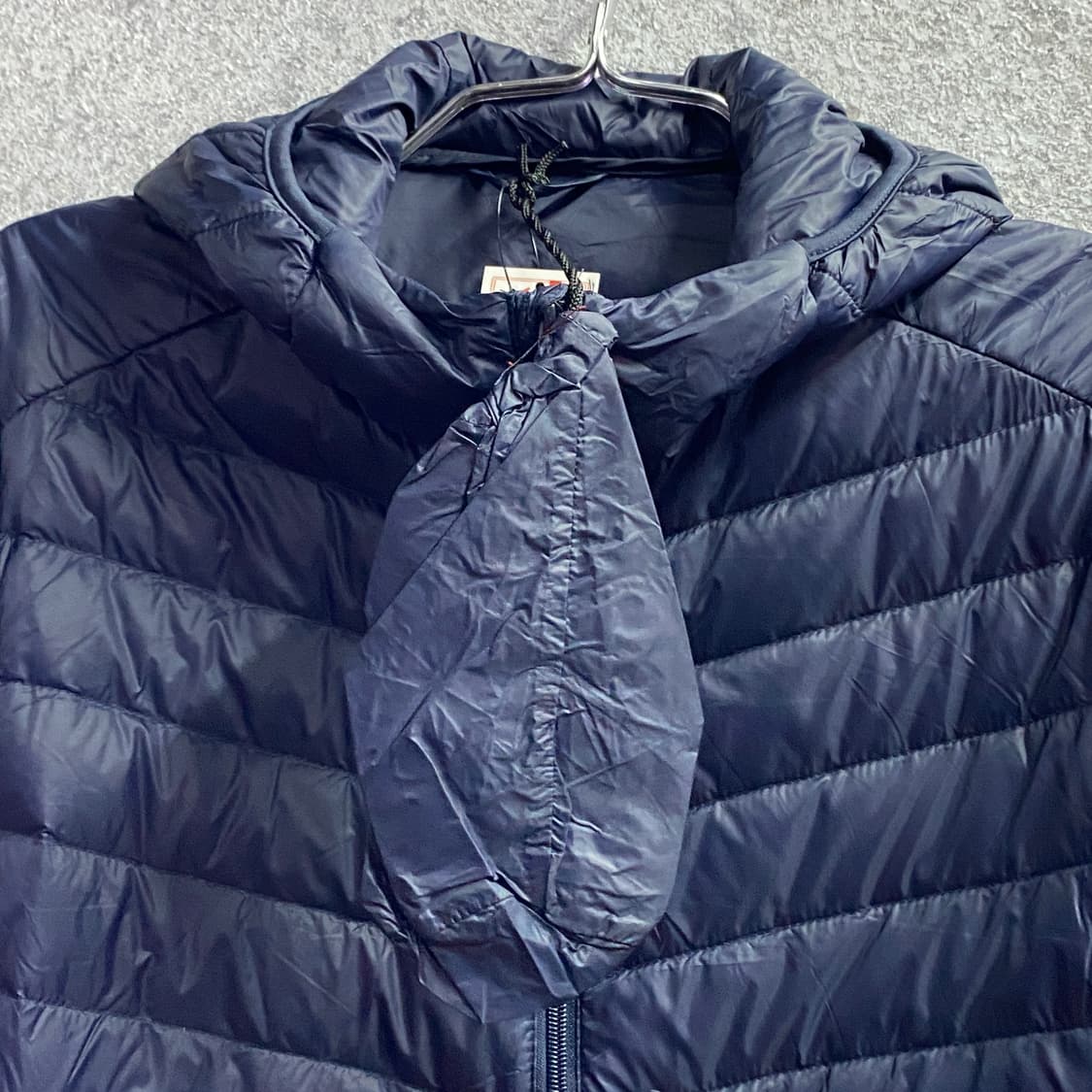 빈티지 네이비 후디 경량패딩 B3454 상품이미지3