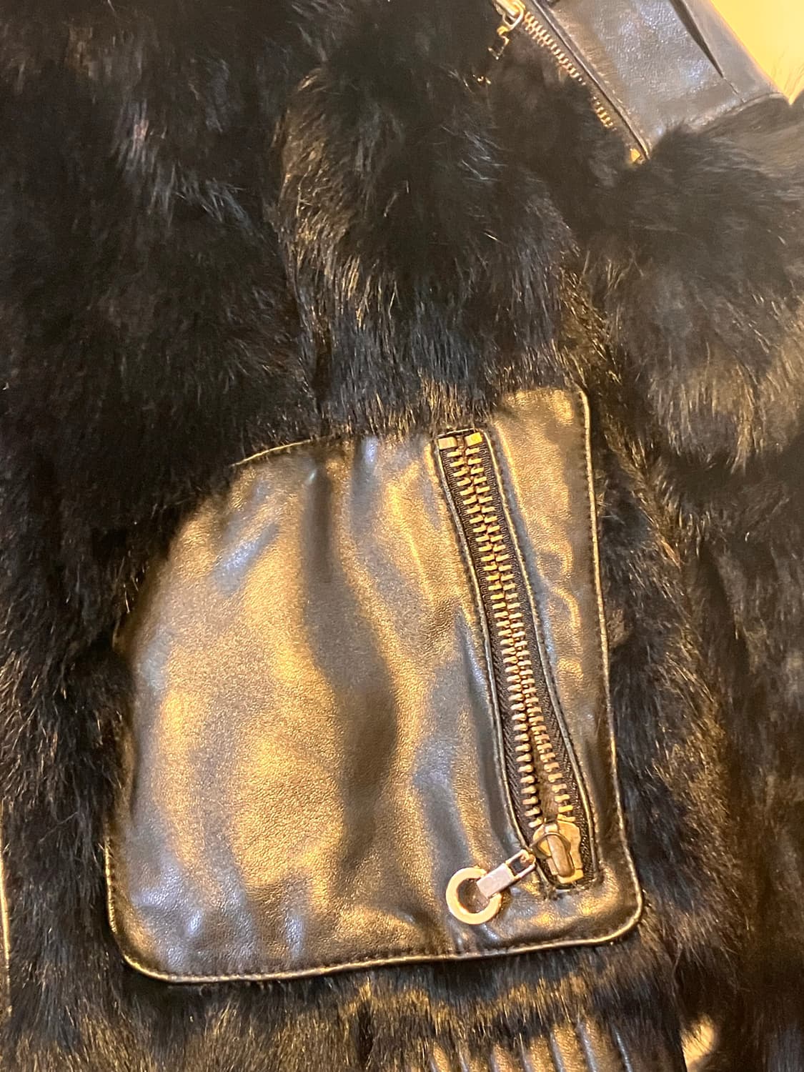 Egoist 블랙 퍼자켓 상품이미지7