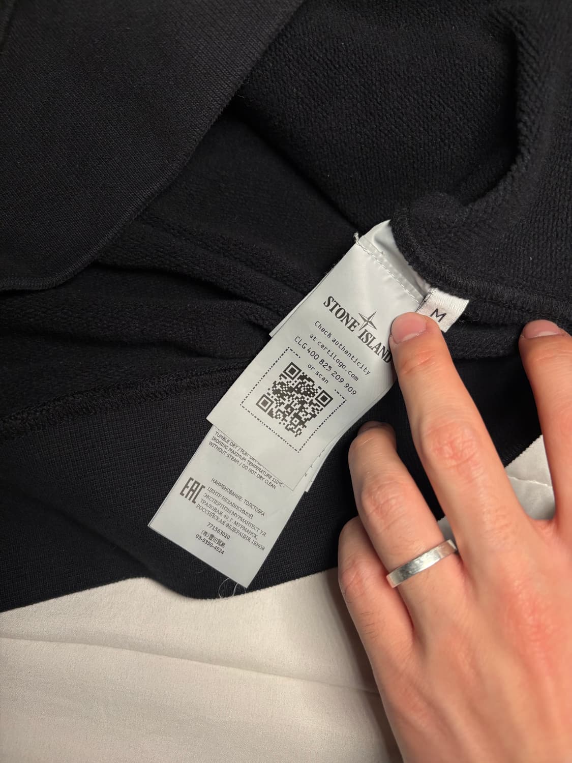 [M size] 스톤아일랜드 맨투맨 블랙 상품이미지9