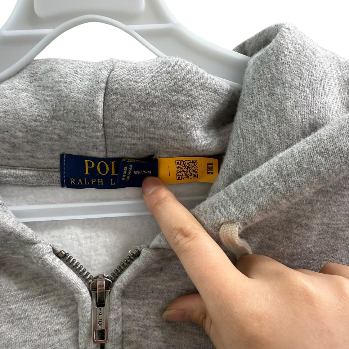 [L] 폴로 그레이 후드집업 상품이미지6