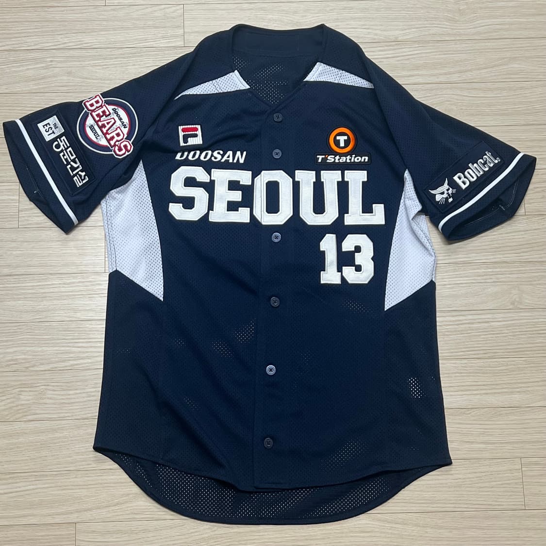 두산 휠라 서울 어센틱 유니폼 상품이미지1