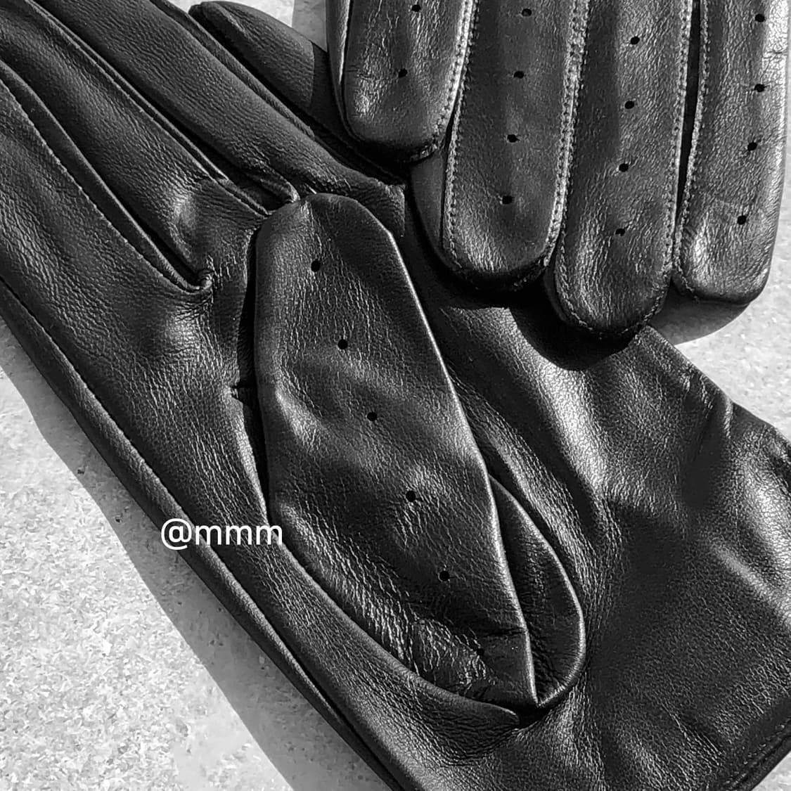 드라이빙 소가죽 장갑 블랙 상품이미지9