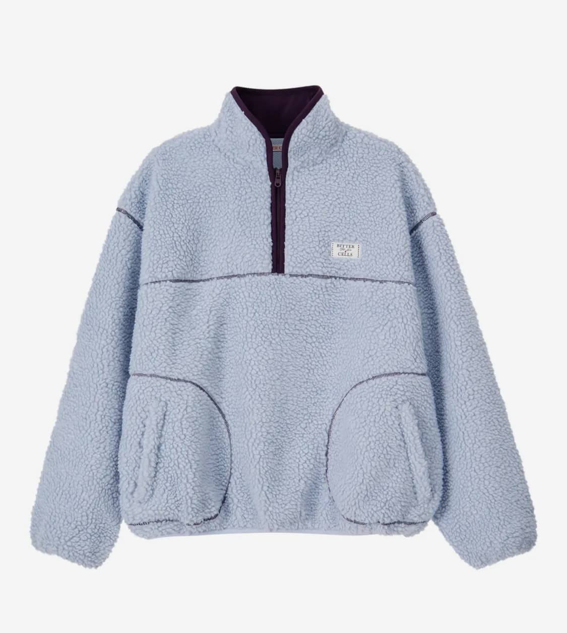 비터셀즈 하프집업 플리즈 스카이블루 상품이미지2