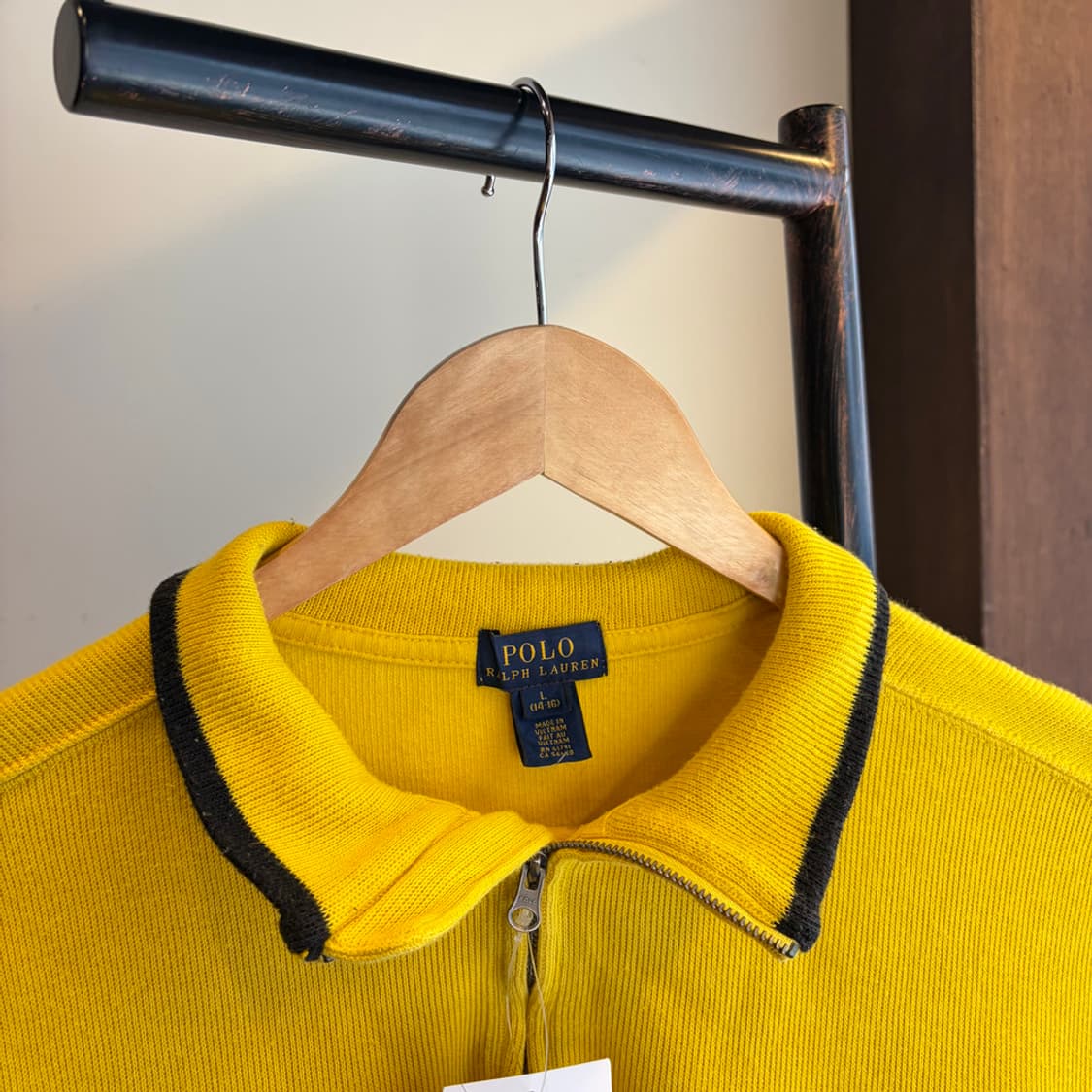16119 - 폴로 랄프로렌 옐로우 반집업 니트 상품이미지5