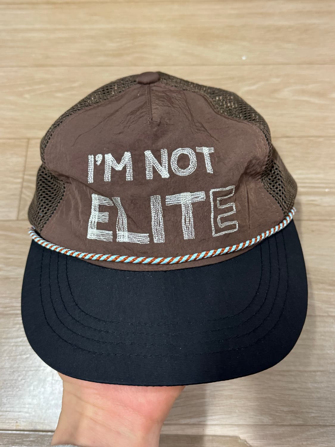 I'M NOT ELITE 러닝 모자 브라운 상품이미지1