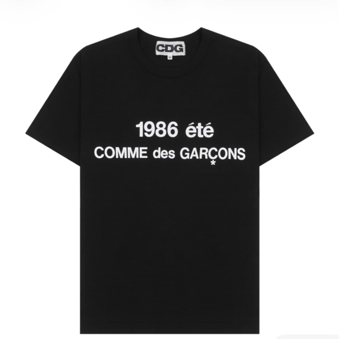 CDG 1986 꼼데가르송 티셔츠 블랙 S 상품이미지1