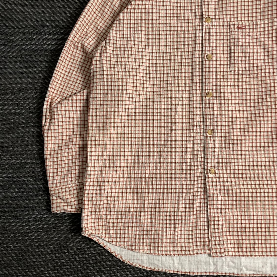 반스 올드스쿨 오버핏 체크 패턴 울 셔츠y 3792 상품이미지4