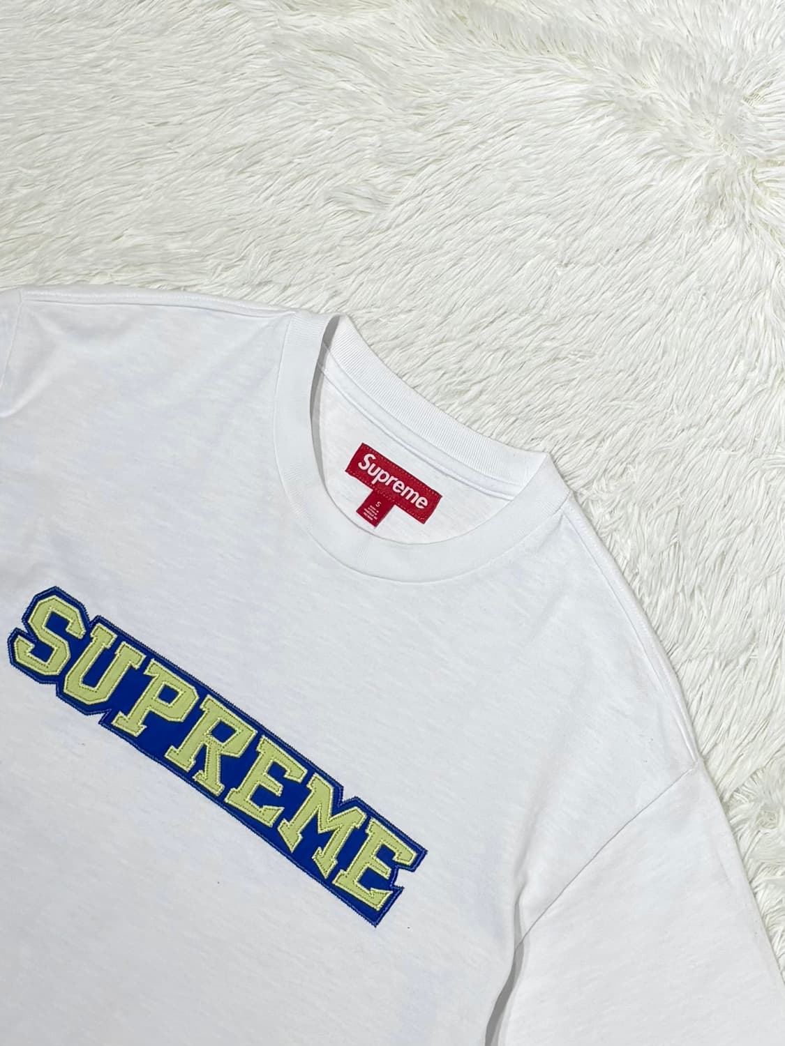 슈프림 사틴 아플리케 반팔 상품이미지4