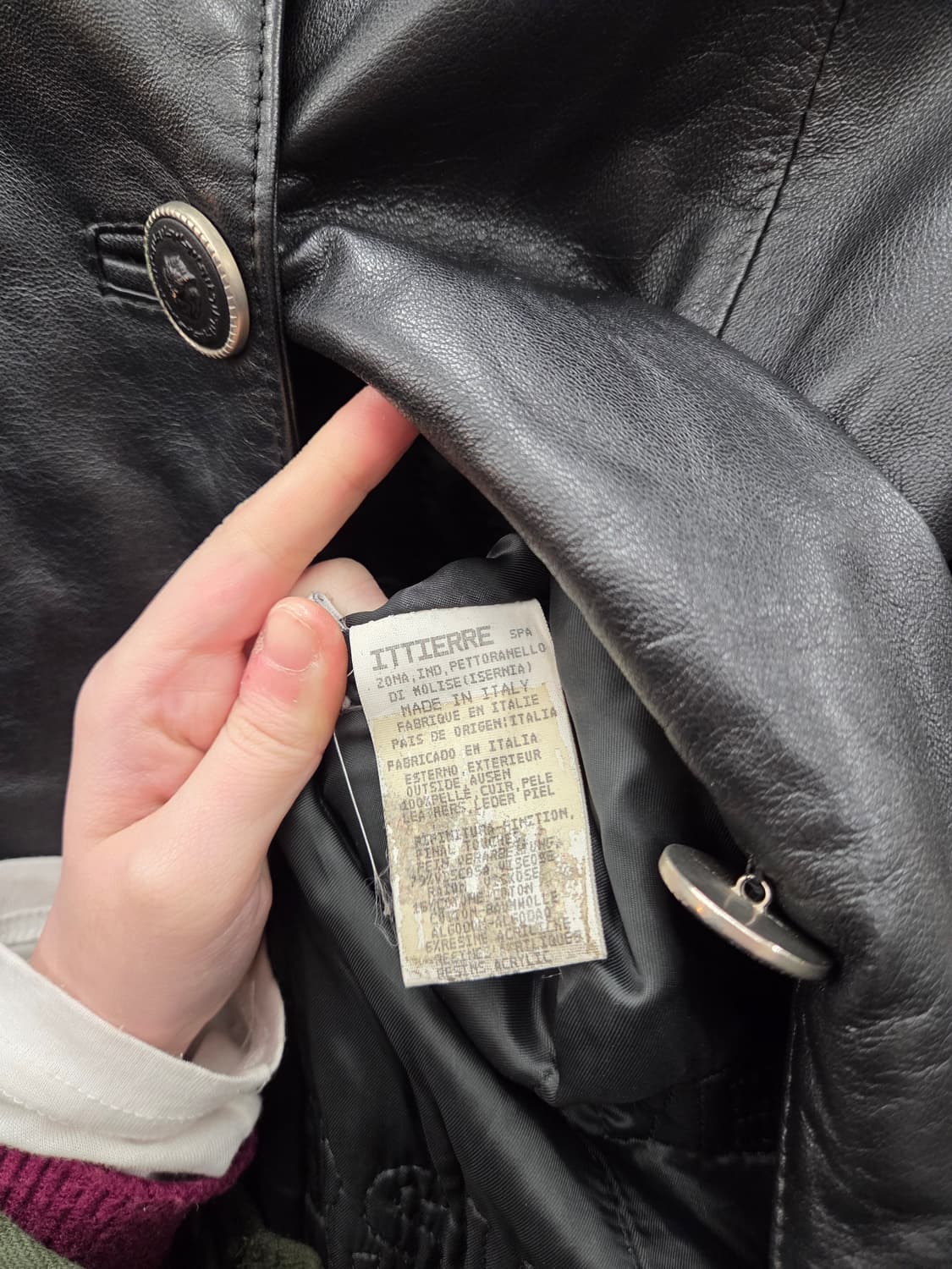 VERSUS 베르사체 베르수스 Italy 레더 코트 상품이미지8