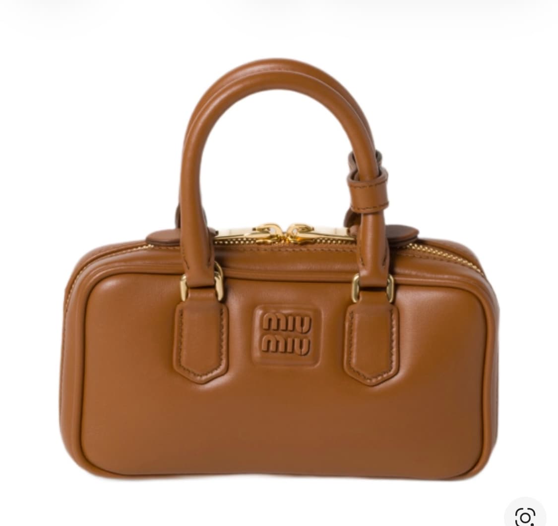 미우 미우 아르카디 레더 미니 백 꼬냑 상품이미지1