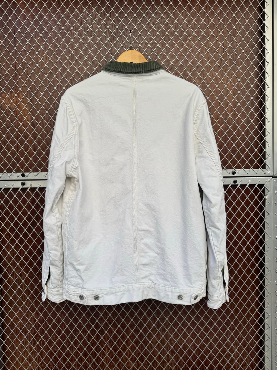 zara 자라 코듀로이 골덴 카라 화이트 데님 워크자켓 M 상품이미지4