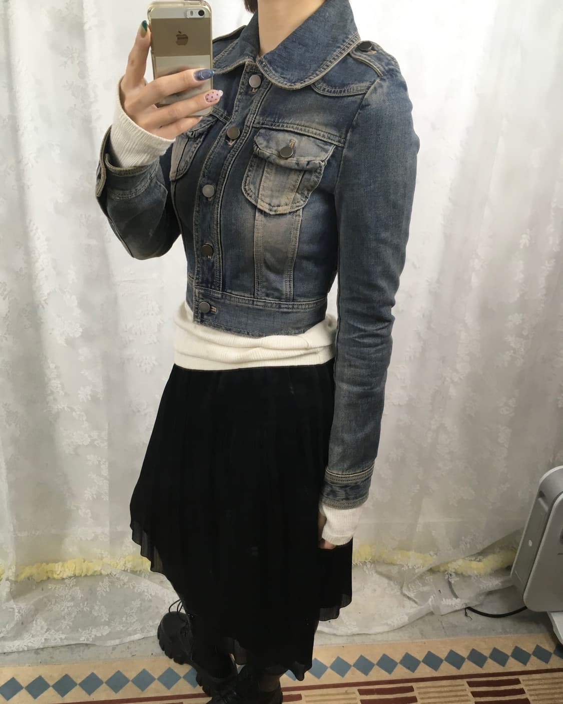 O’2nd Cropped Vintage Denim Jacket 상품이미지10