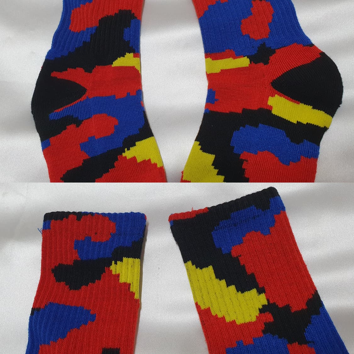 레드 블루 옐로우 폴로 랄프로렌 호랑이 범 추상화 양말 상품이미지7