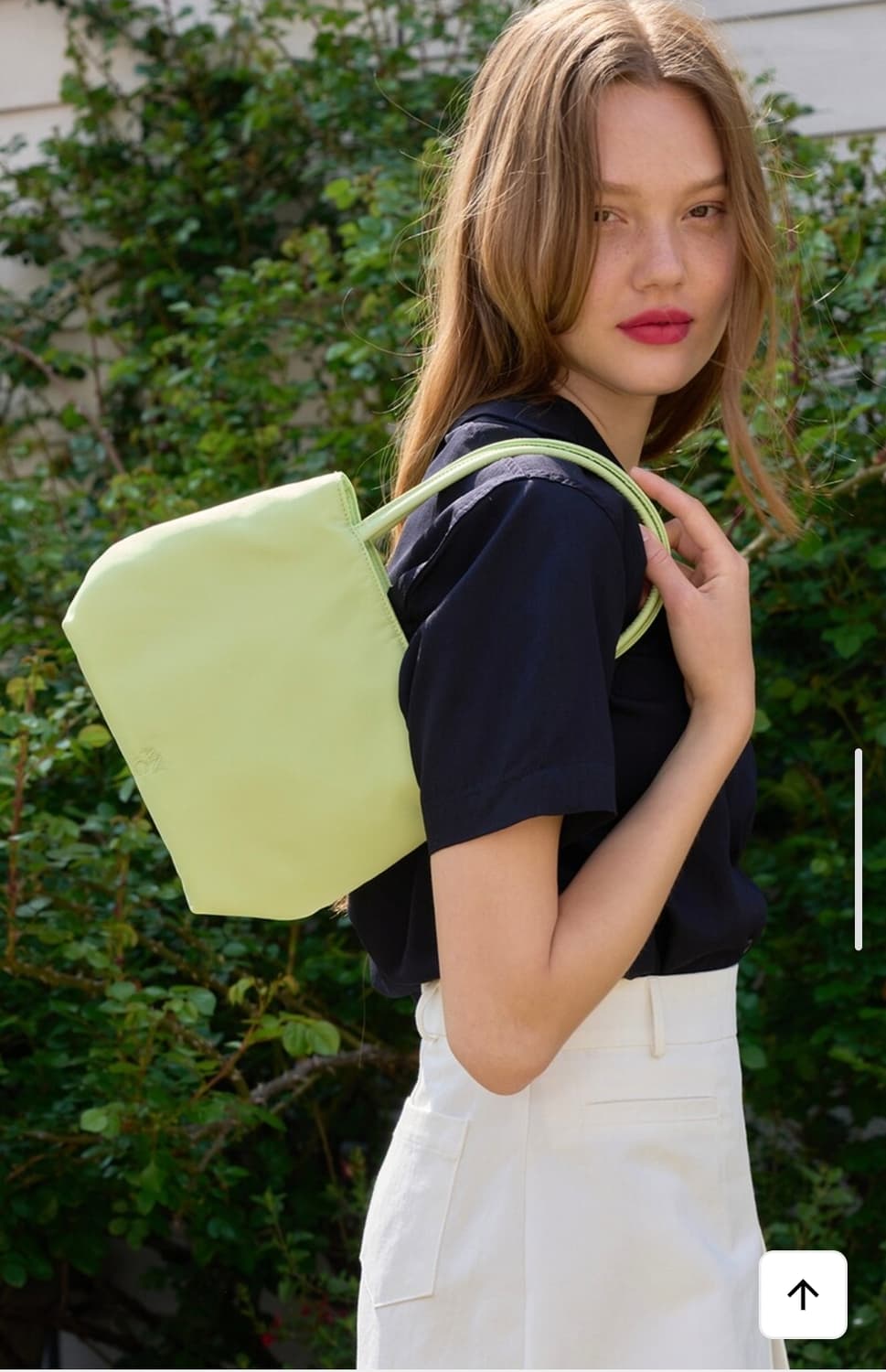 언에디트 숄더백 연두 상품이미지2