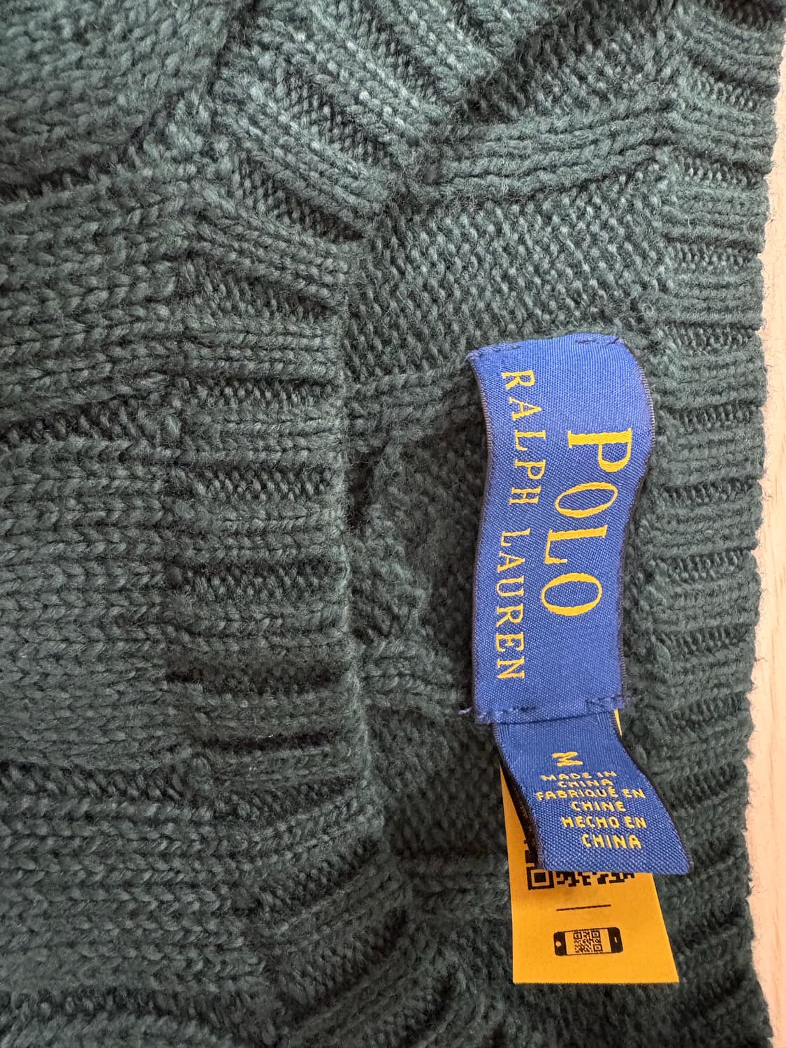 폴로 꽈배기 니트 M 상품이미지5