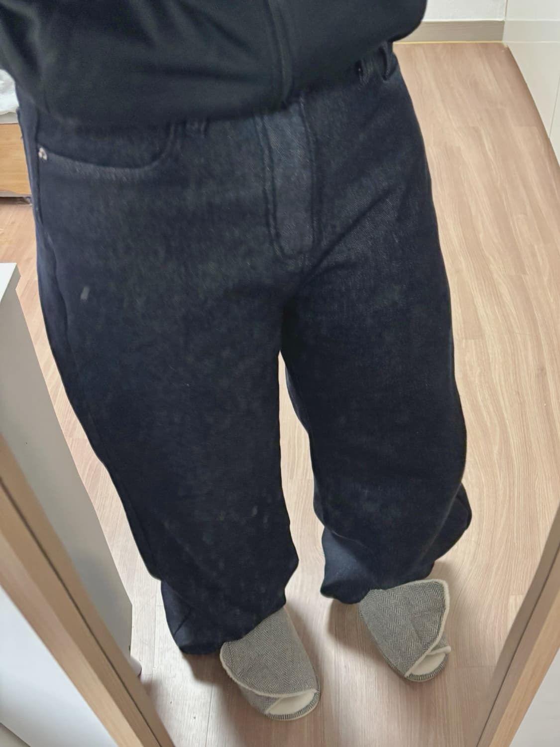 와이드 속기모 생지데님  상품이미지1