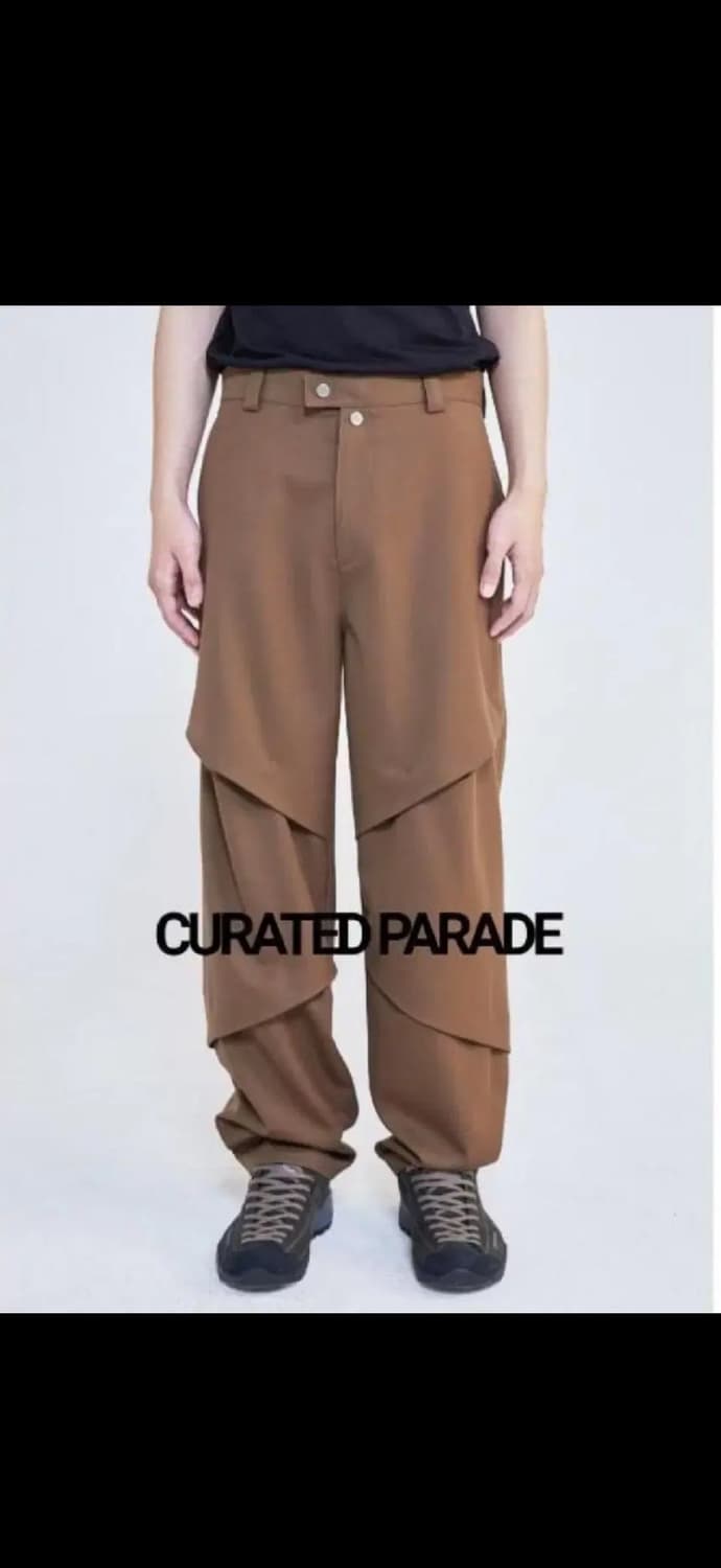 [48]curated parade 212 01 tr 트라우저 카멜 상품이미지1