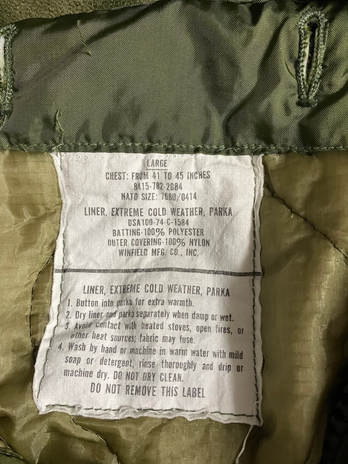 오리지널 M65 피쉬테일 개파카 L 상품이미지3