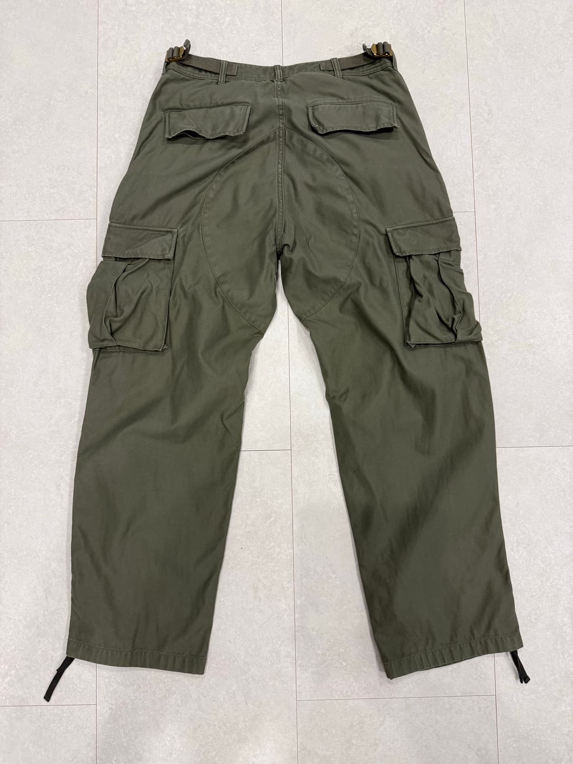 아워셀브스 Washed Cotton Field Pants Olive 1 상품이미지3