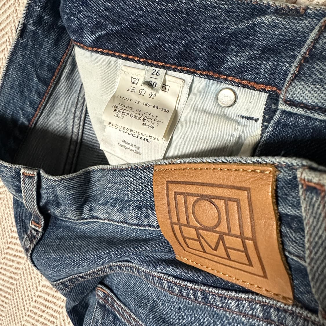 TOTEME italy made denim jeans vintage 상품이미지3
