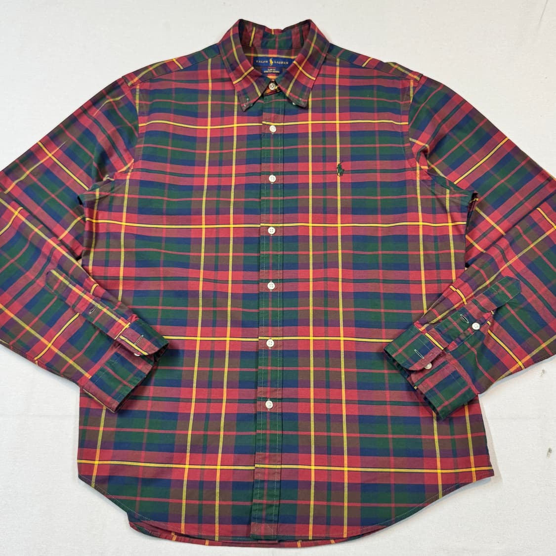 XL) 폴로 랄프로렌 클래식 체크 옥스포드 셔츠 슬림핏 상품이미지2