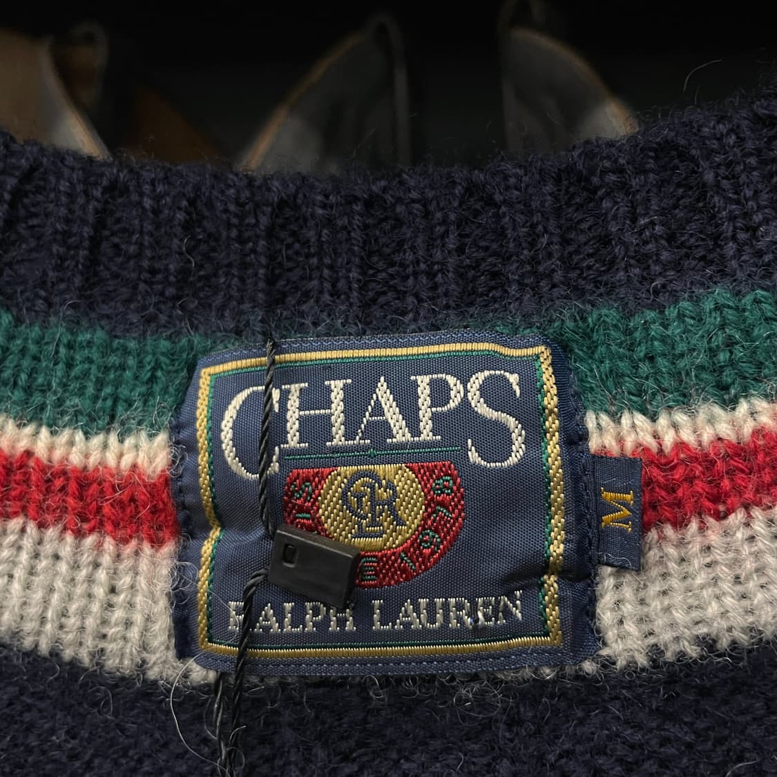 90s 챕스 랄프로렌 브이넥 크리캣 꽈배기 니트 스웨터 N26 상품이미지6