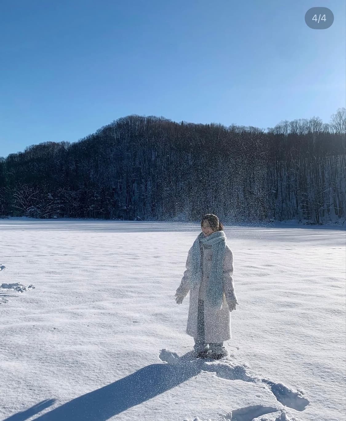 윤슬샵 더플코트 아이보리 화이트 떡볶이코트 상품이미지4