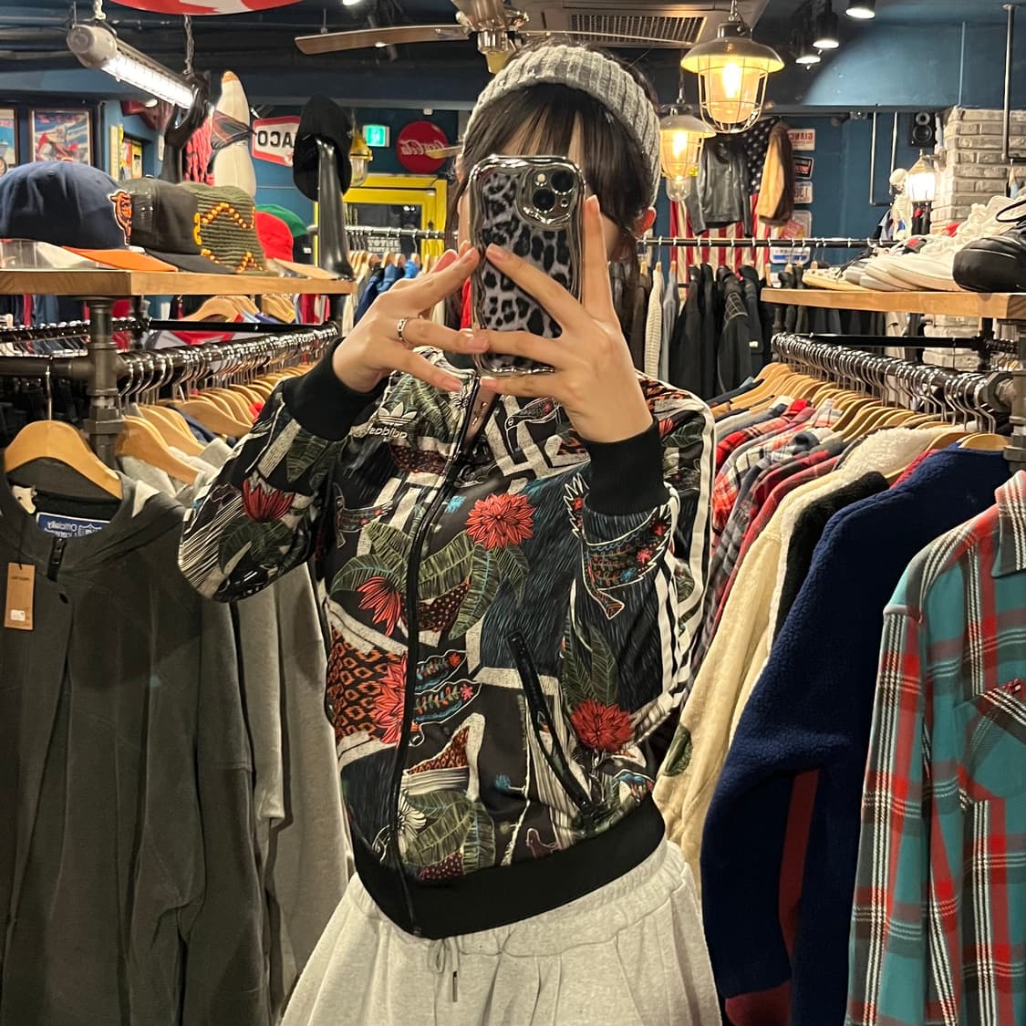 Adidas 아디다스 XFL 플라워패턴 빅로고 져지 상품이미지2