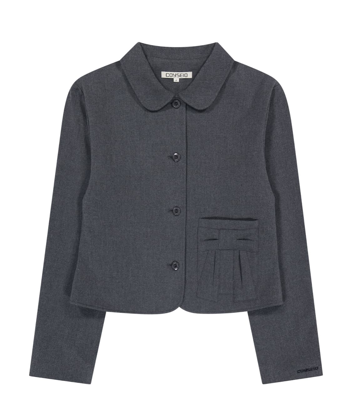 코이세이오 리본 자켓 그레이 2size 상품이미지1
