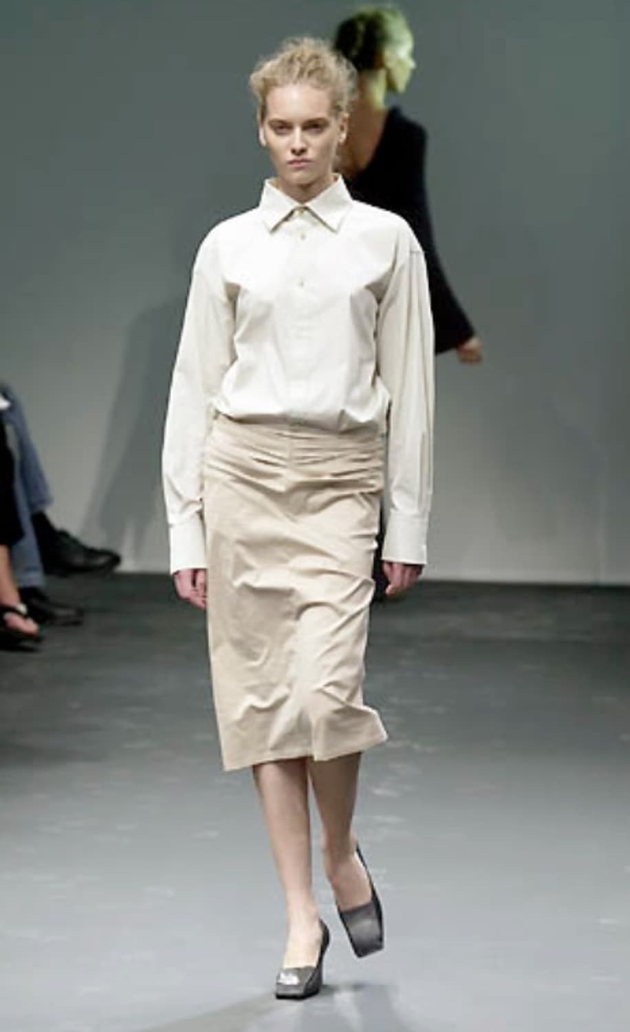 Jil sander 01SS sheer silk skirt 상품이미지1