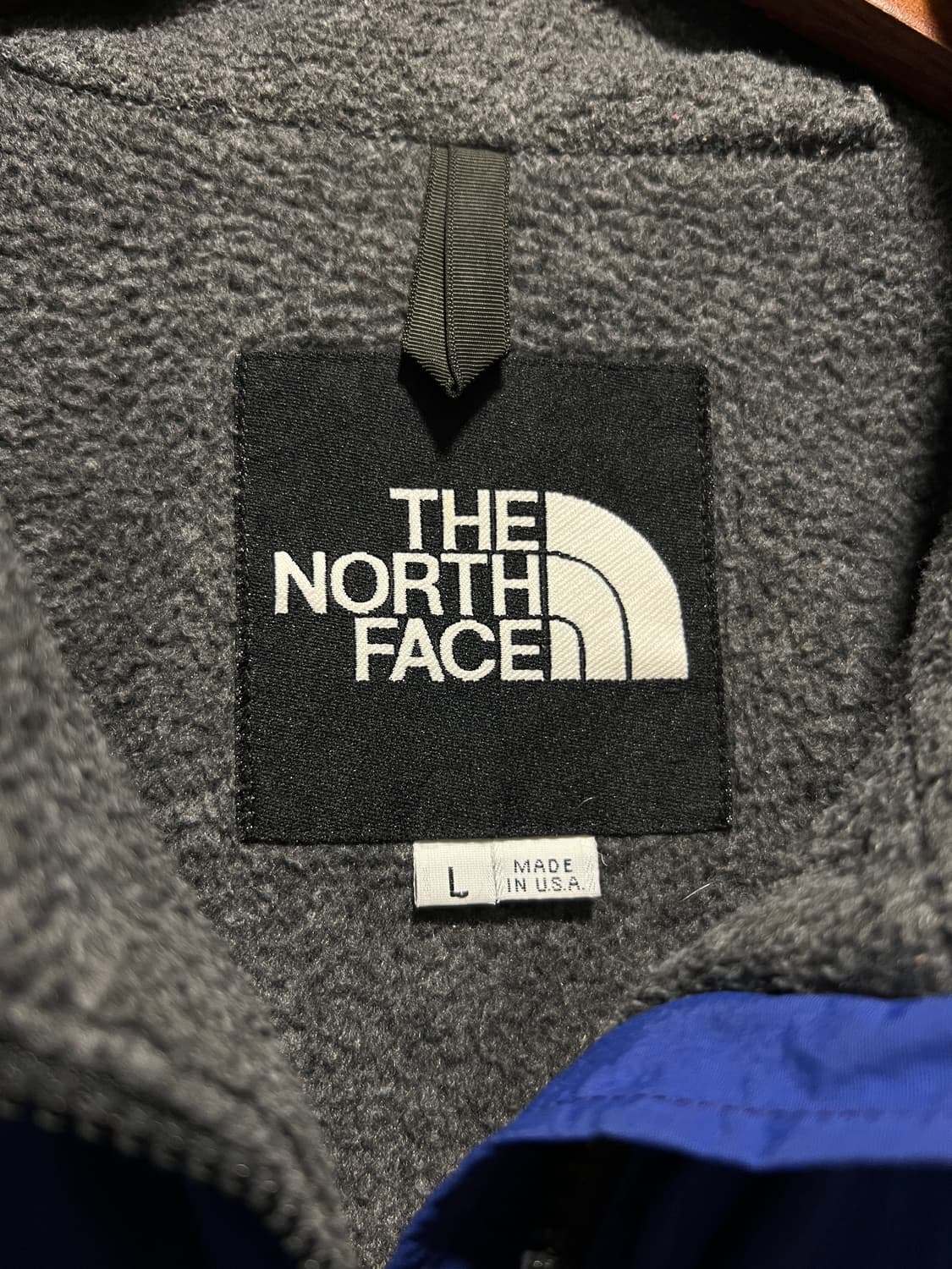 [L]90's 노스페이스 Made in USA 블루 나일론 웜업 자켓 상품이미지2